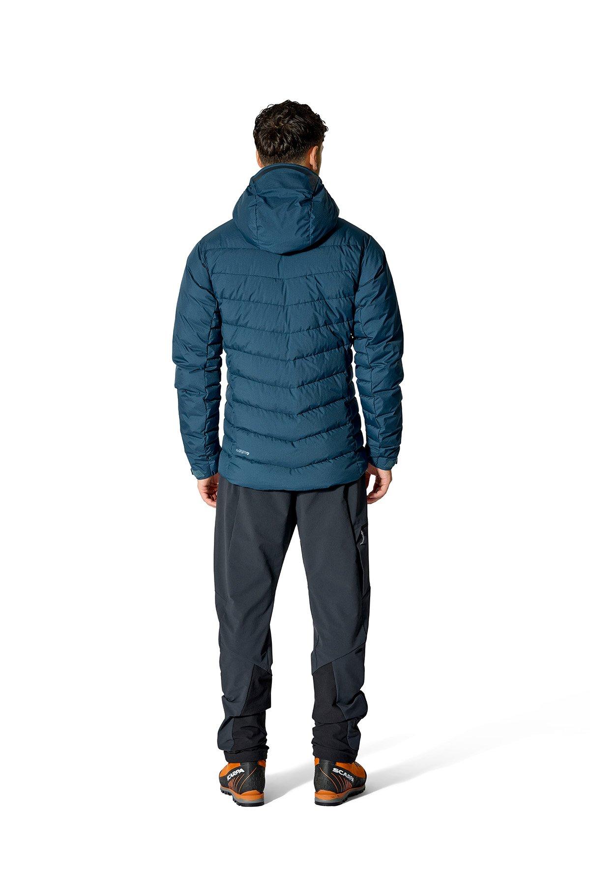 Men's Infinity Windstopper Hooded Down Jacket - Blue