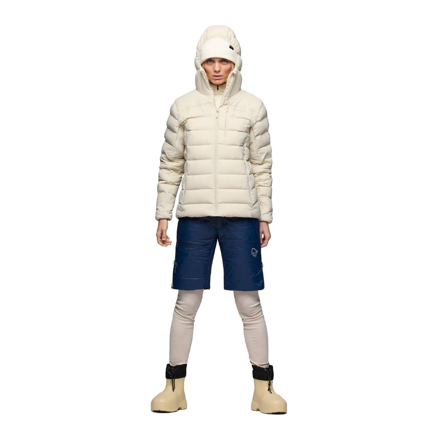 Women's Femund Down700 Zip Hooded Jacket - Cream