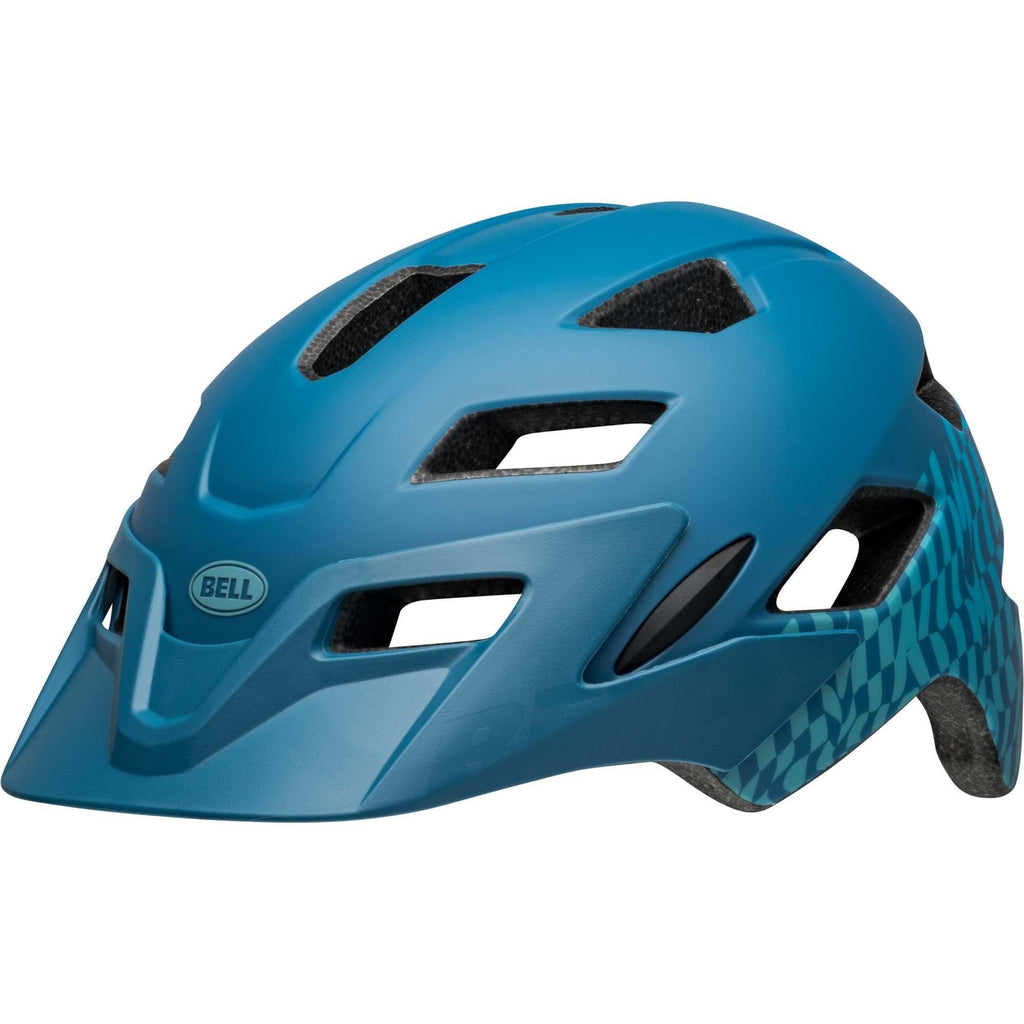 bell axle youth bike helmet blue tigris Bell Kids' Sidetrack Helmet - Blue
