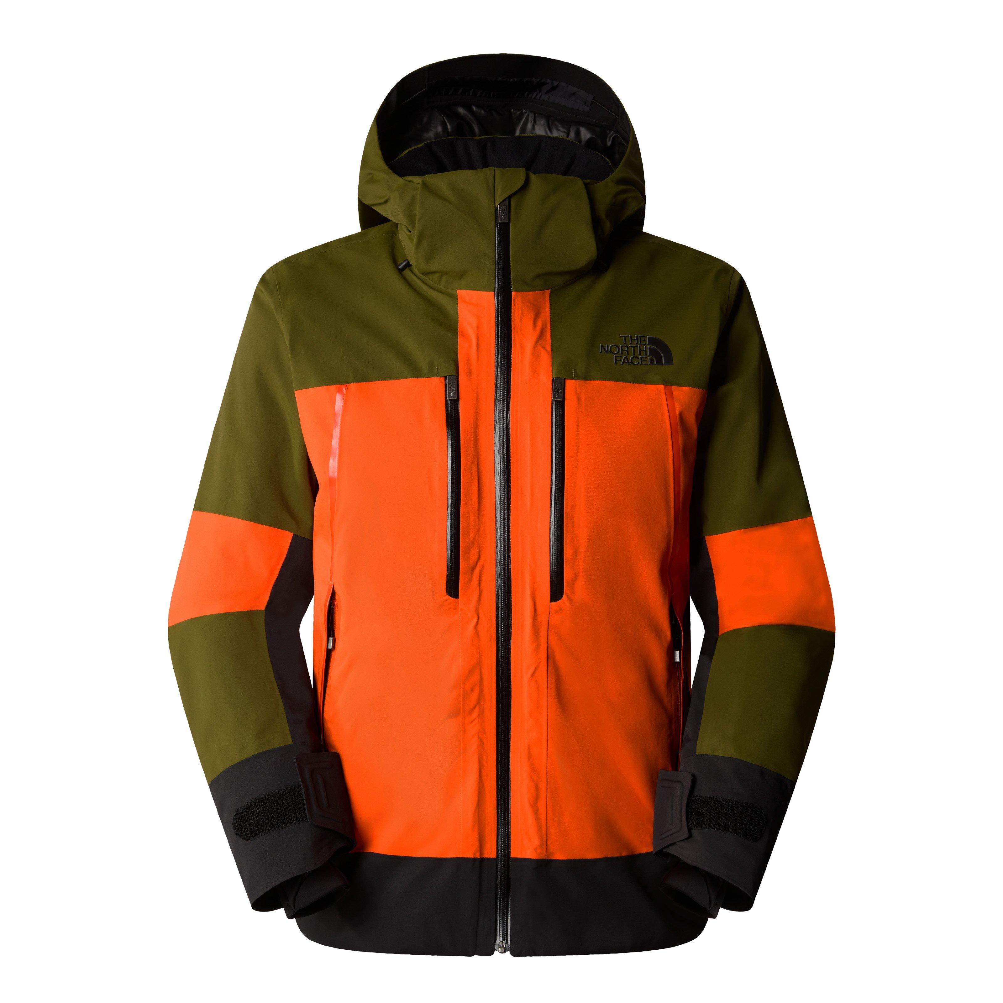 Men's Snowsquall Ski Jacket - Orange / Green