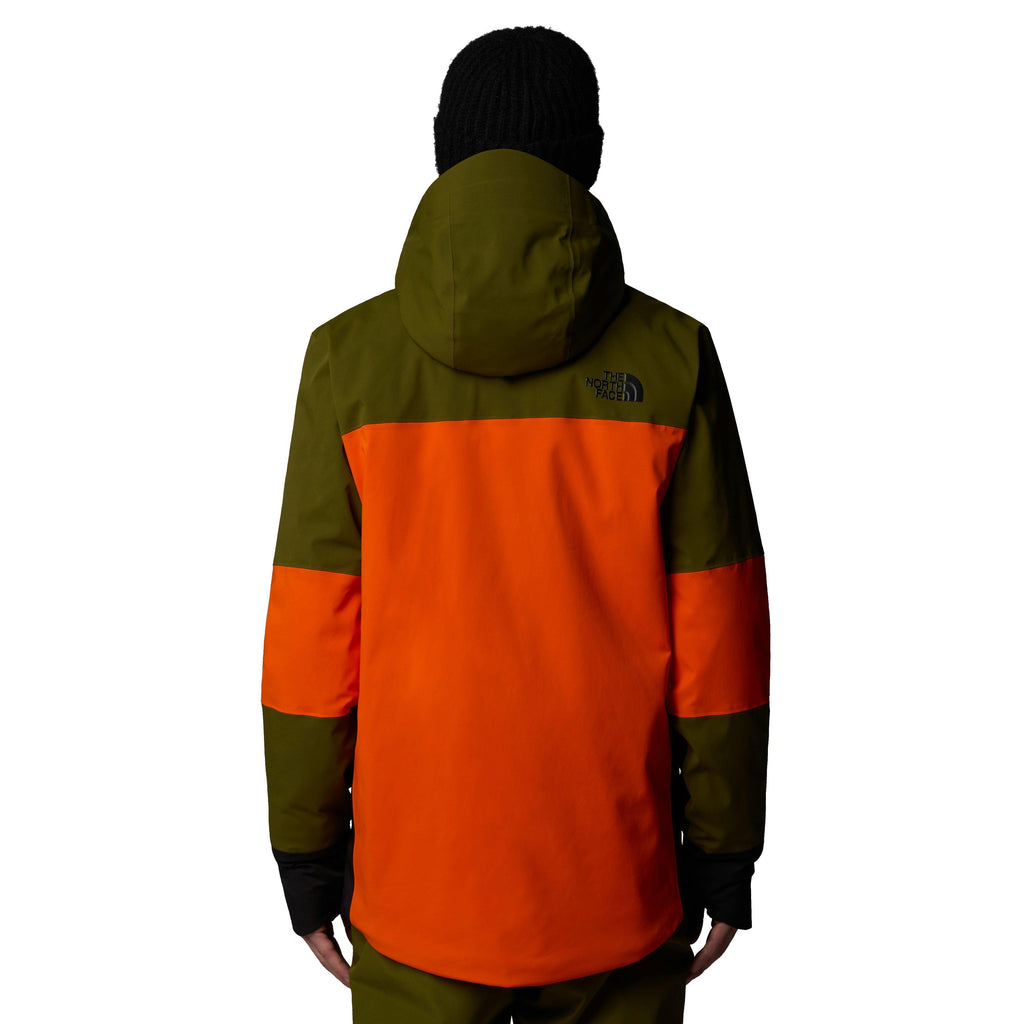Men's Snowsquall Ski Jacket - Orange / Green