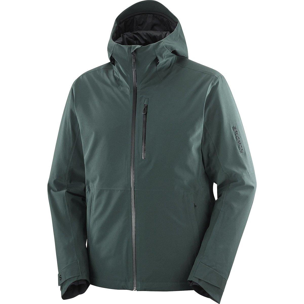 旧タグ salomon tech shell jacket カーキ XL Salomon Men's Highland Insulated Ski Jacket - Green | Tiso