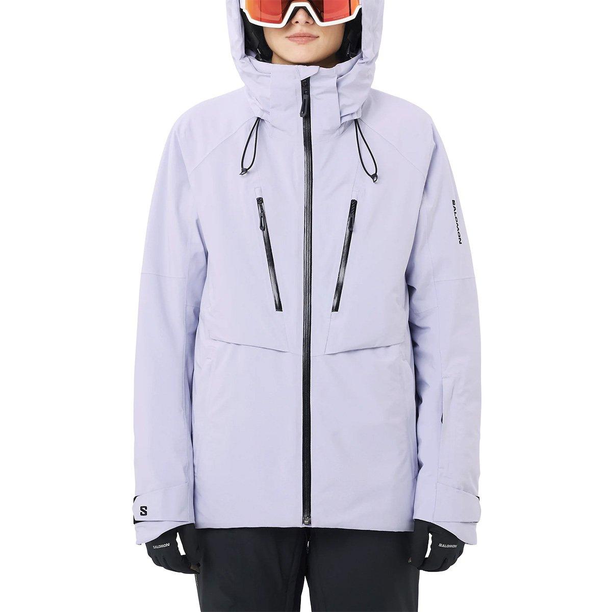 Salomon Women's Brilliant Insulated Ski Jacket - Purple | Tiso