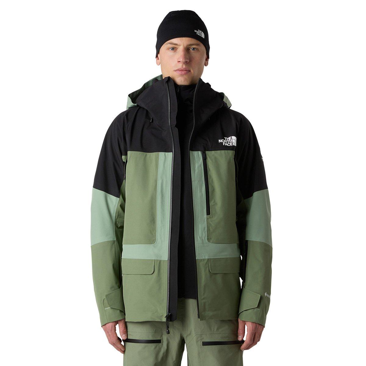 TNF Men's Summit Verbier GORE-TEX Jacket - Green / Black | Tiso