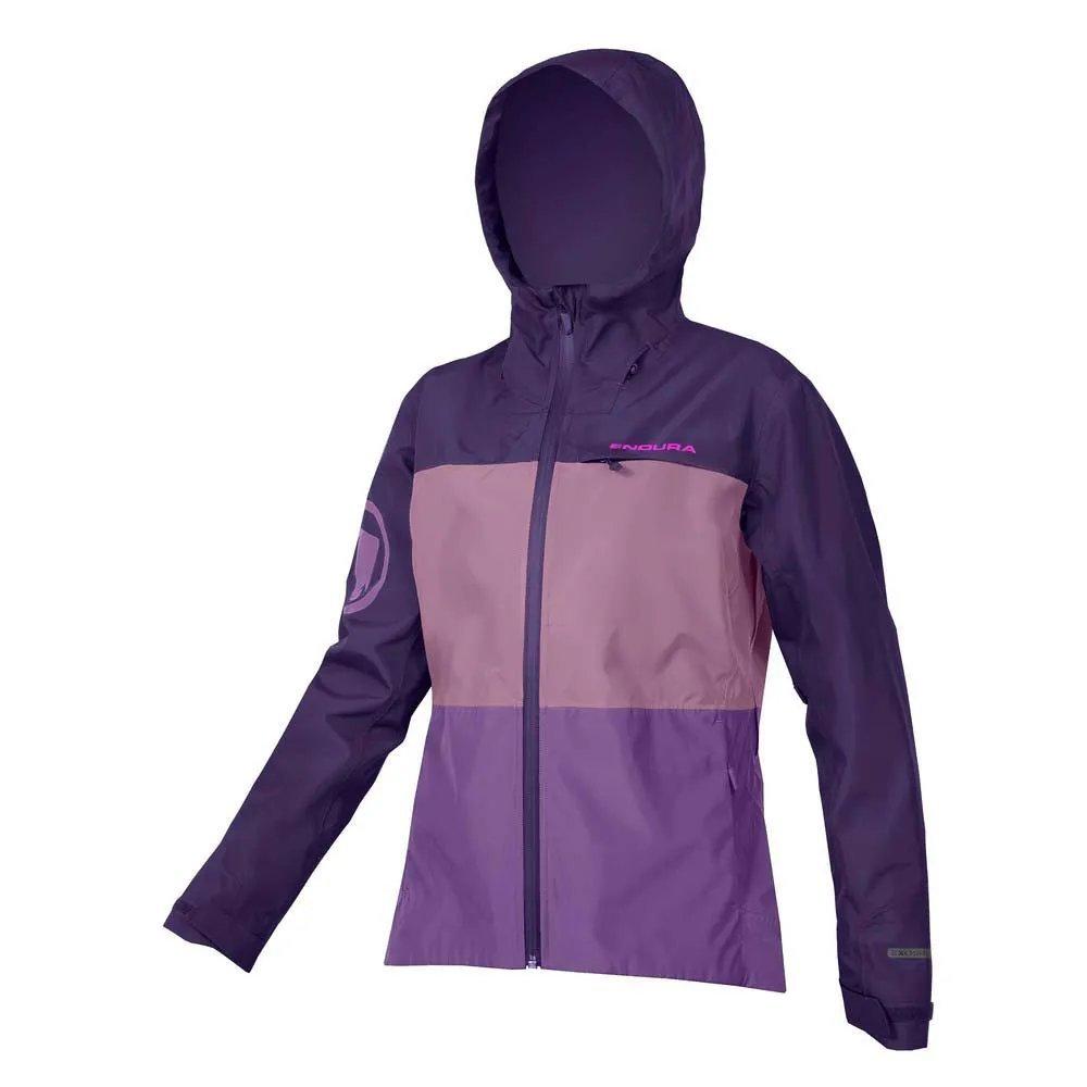 Women's Single track Waterproof Cycling Jacket II - Purple