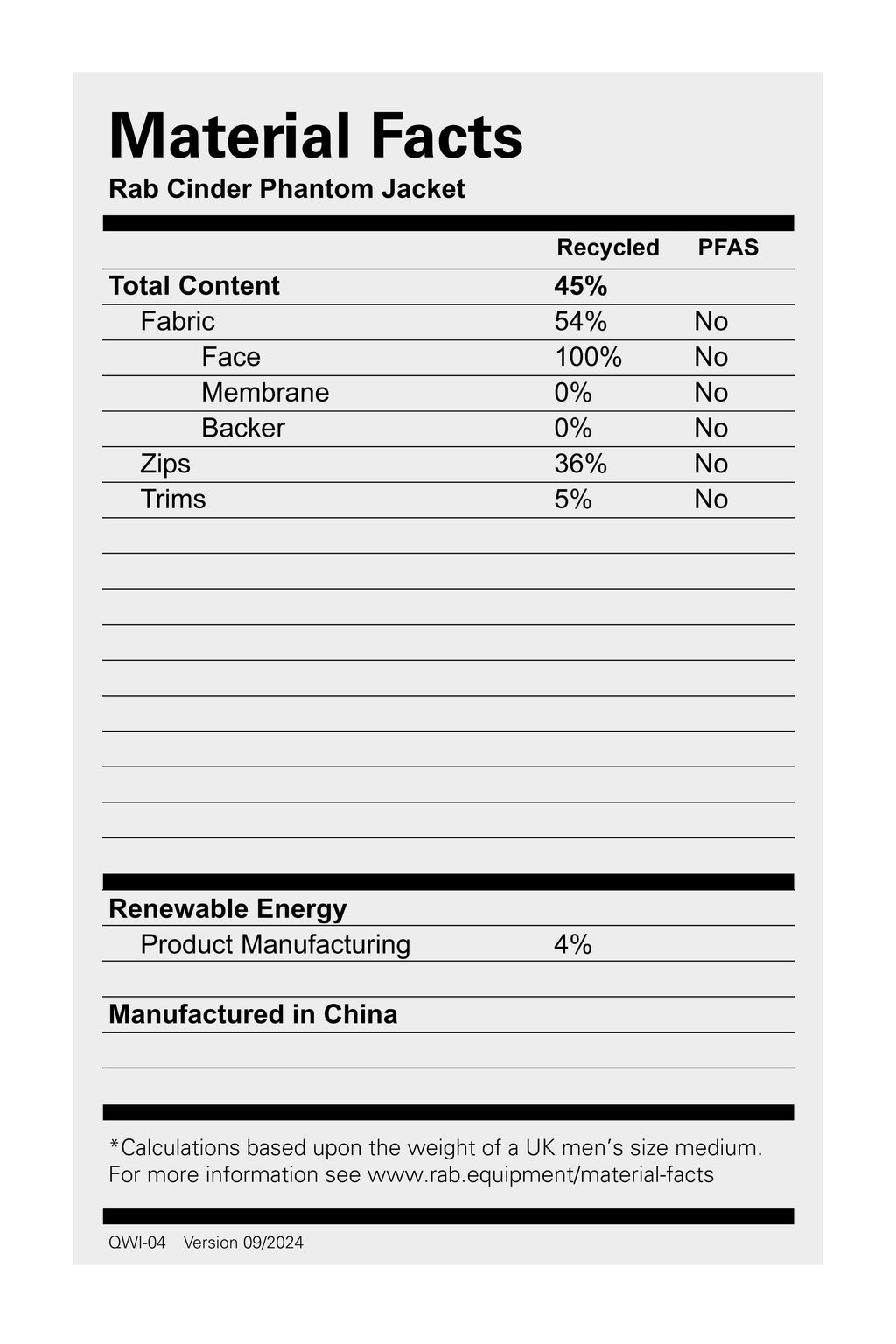 Men's Phantom Waterproof Jacket - Blue