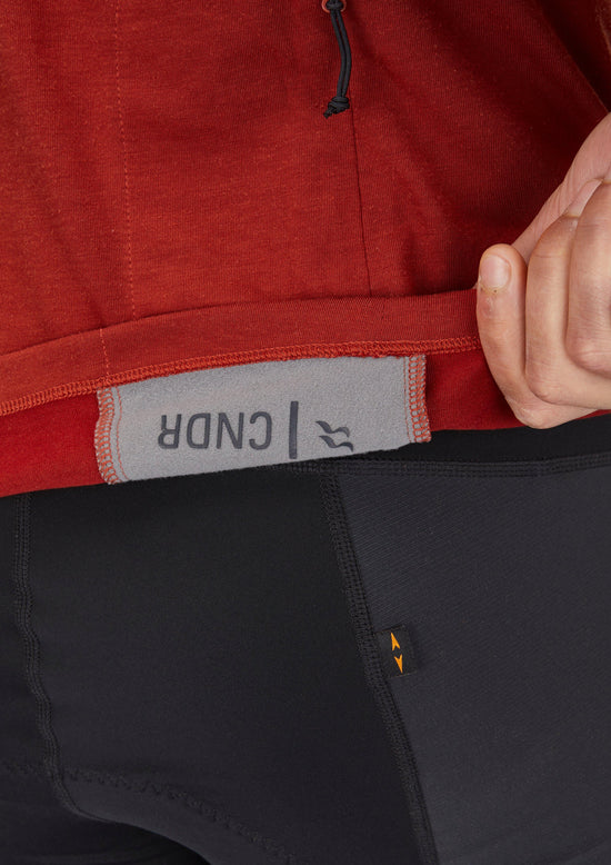 Men's Crimp Long-Sleeve T-Shirt - Red