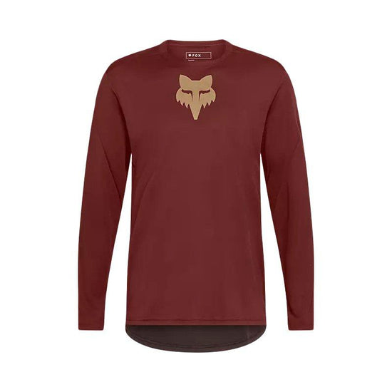 Men's Ranger Fox Head Long-Sleeve Jersey - Red
