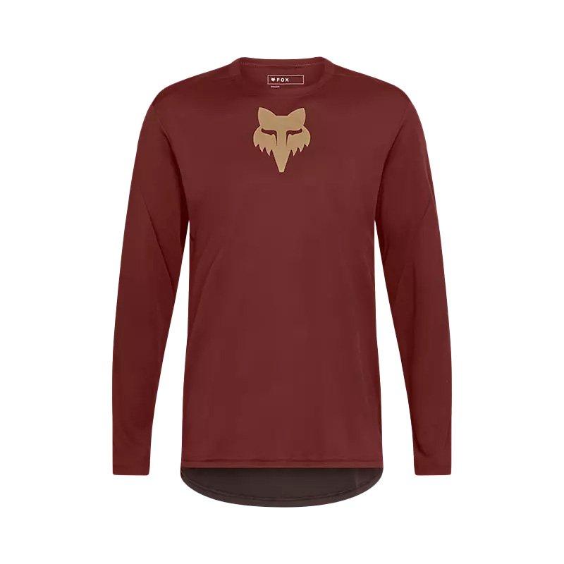 Men's Ranger Fox Head Long-Sleeve Jersey - Red