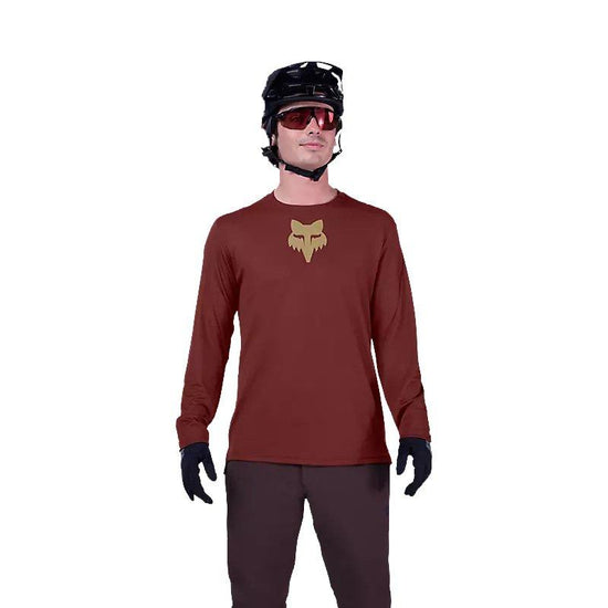Men's Ranger Fox Head Long-Sleeve Jersey - Red