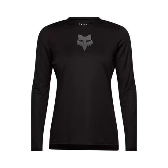 Women's Ranger Fox Head Long-Sleeve Jersey - Black