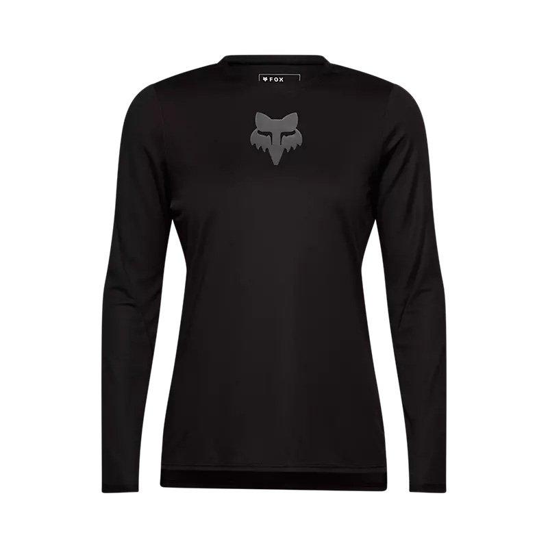 Women's Ranger Fox Head Long-Sleeve Jersey - Black