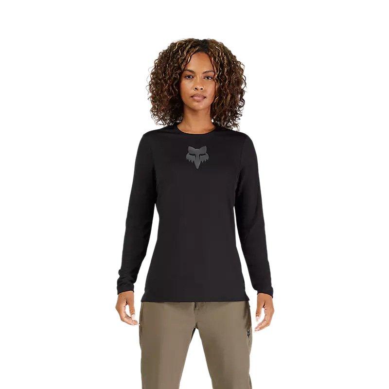 Women's Ranger Fox Head Long-Sleeve Jersey - Black