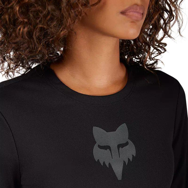Women's Ranger Fox Head Long-Sleeve Jersey - Black