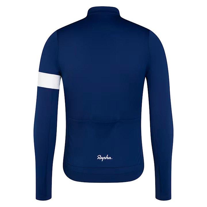 Rapha Men's Core Thermal Long-Sleeve Jersey - Navy | Tiso