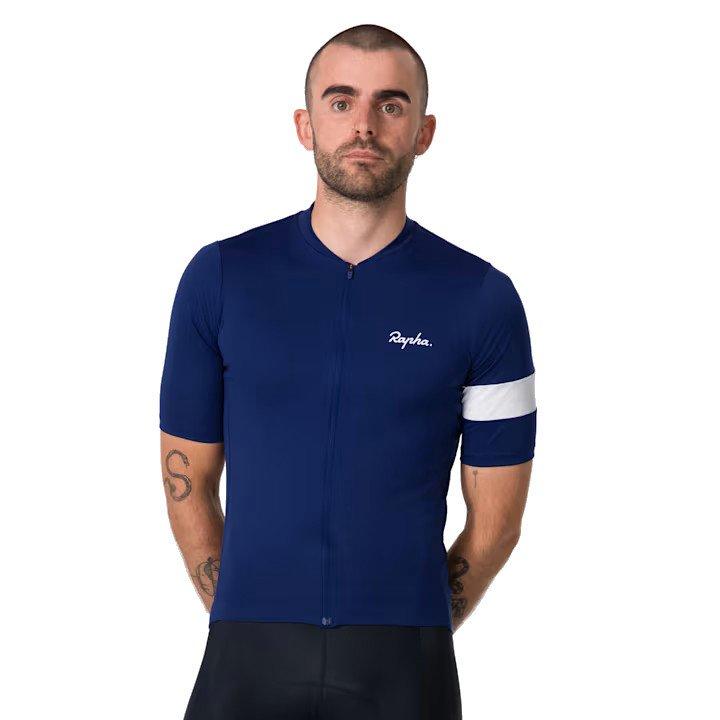 Rapha Men's Core Jersey ネイビー M Rapha Men's Core Jersey - Navy | Tiso