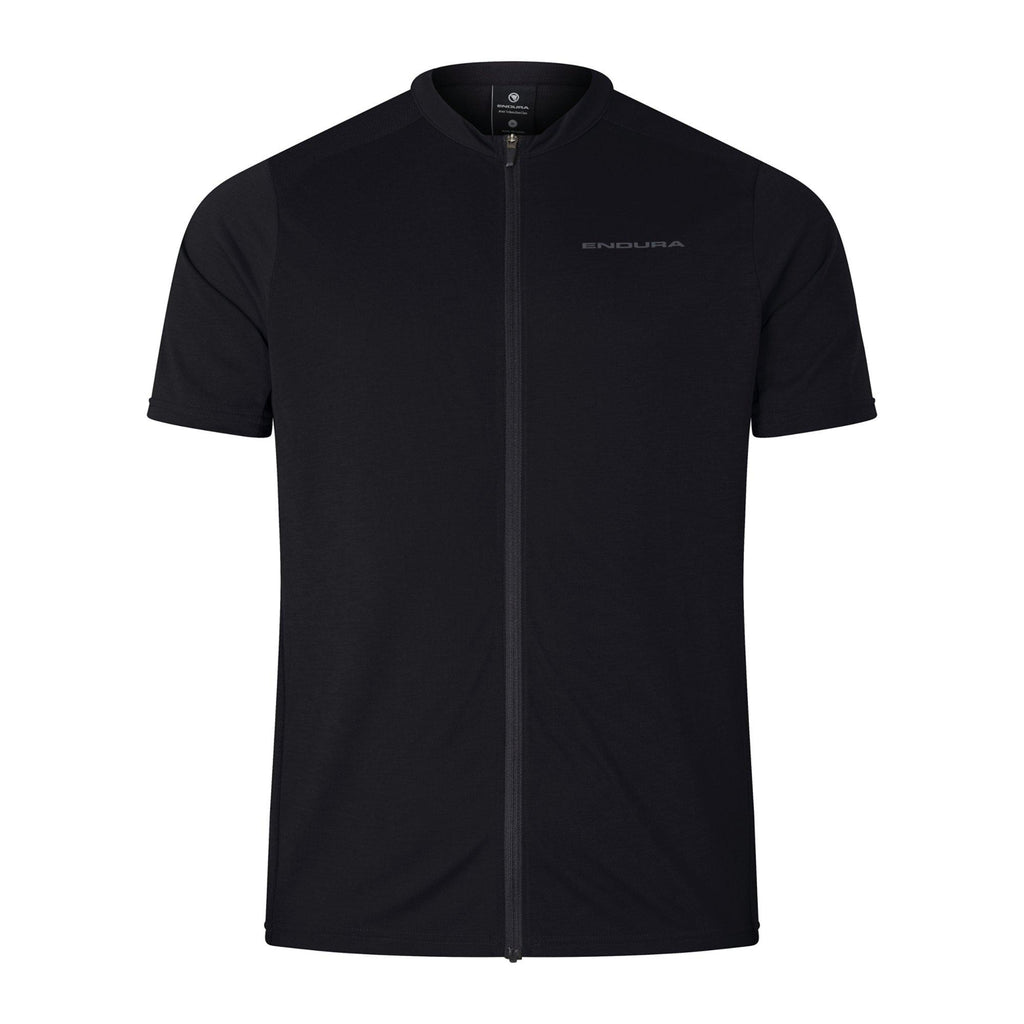 Men's Loop Short-Sleeve Zipped Jersey - Black