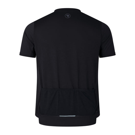Men's Loop Short-Sleeve Zipped Jersey - Black