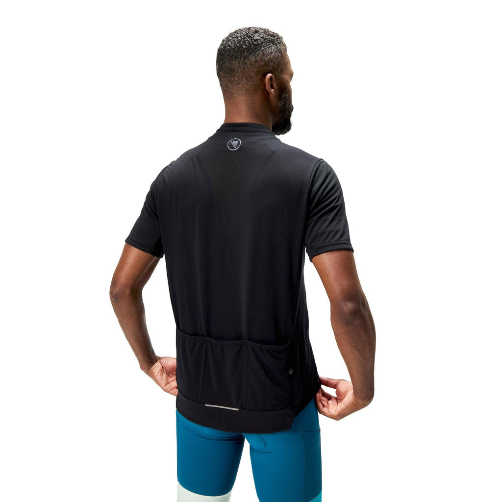 Men's Loop Short-Sleeve Zipped Jersey - Black