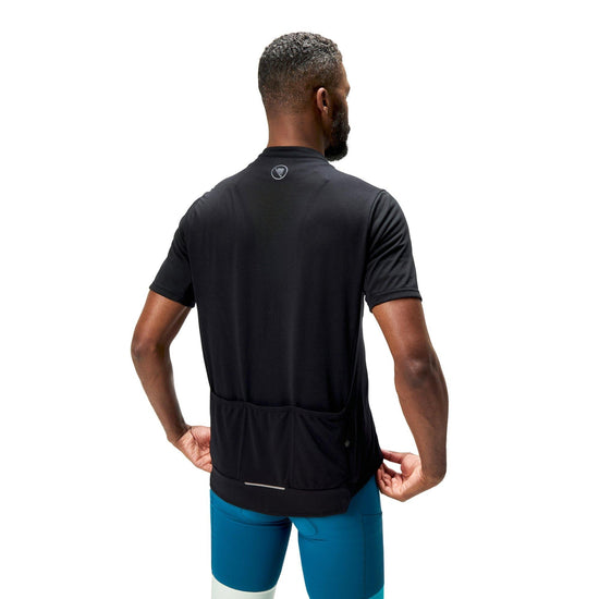 Men's Loop Short-Sleeve Zipped Jersey - Black
