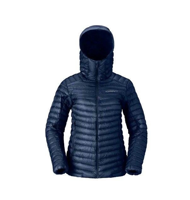 Women's Trollveggen Down800 Super Light Hood - Blue