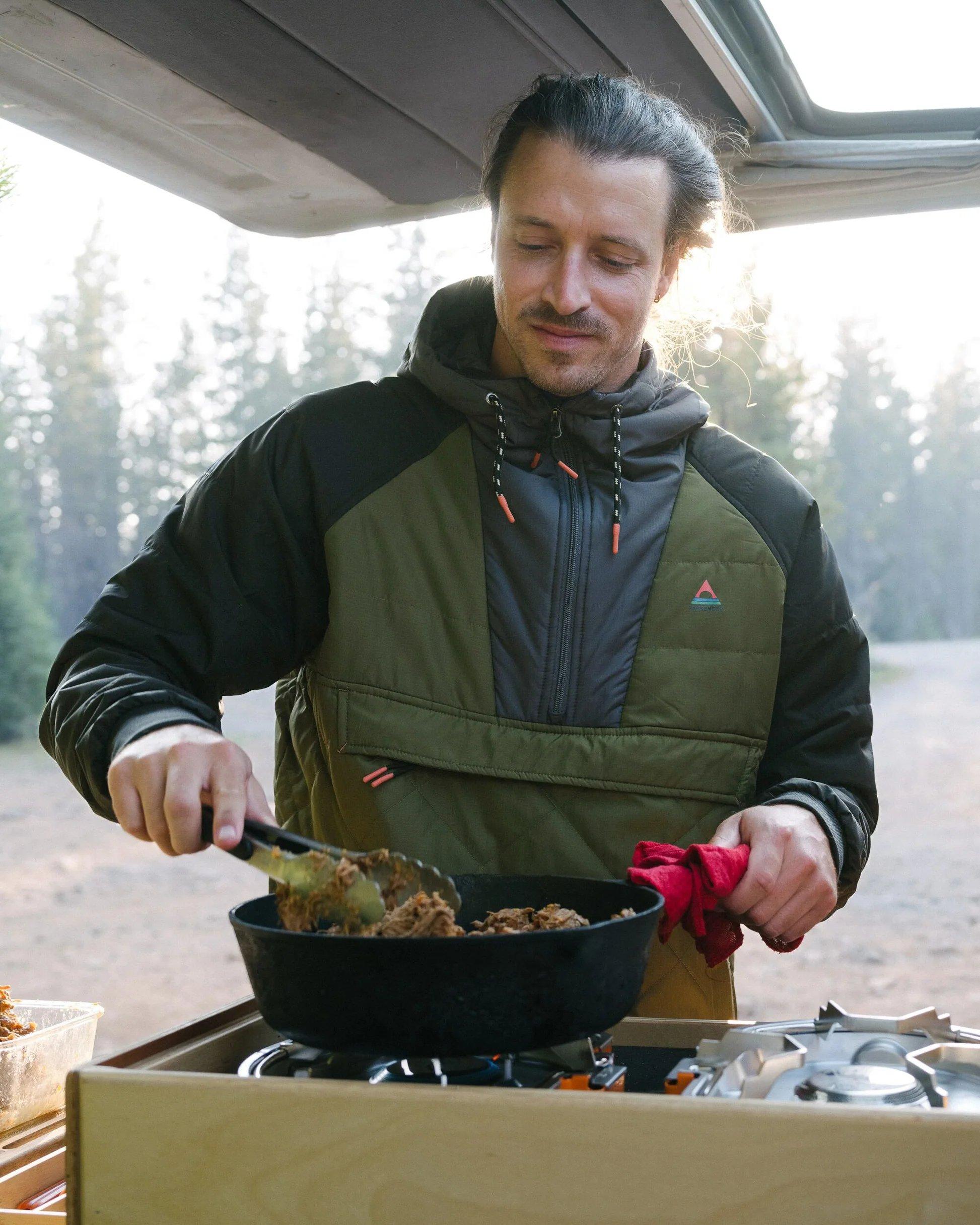 Men's Oceanic Insulated 1/2 Zip Jacket - Green / Black