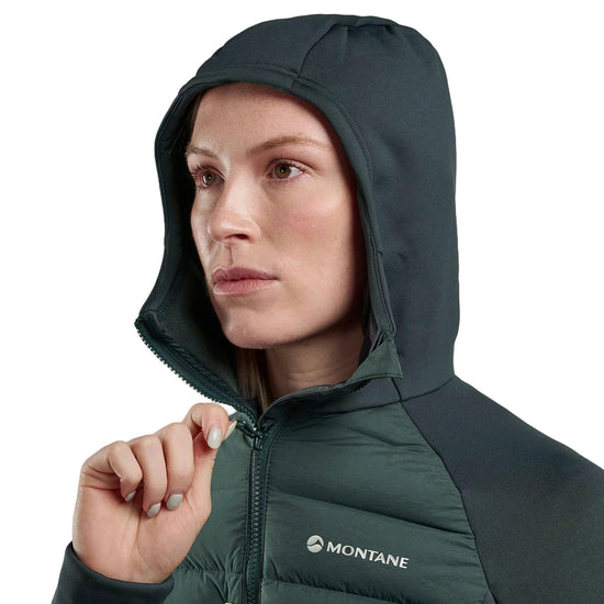 Women's Composite Down Hoodie - Green