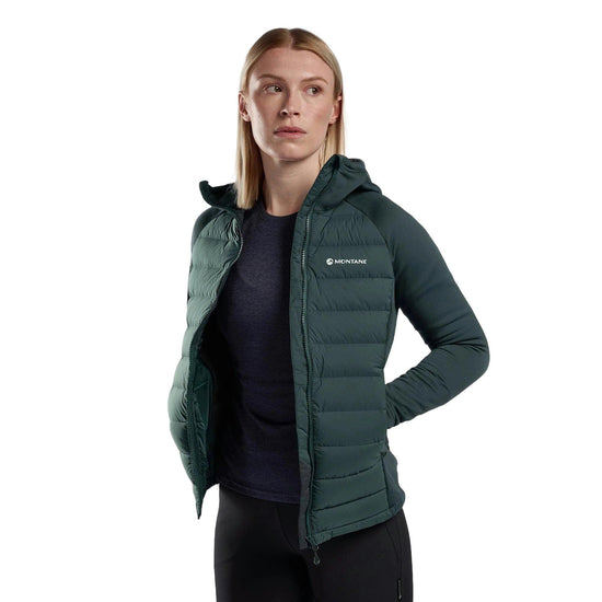 Women's Composite Down Hoodie - Green