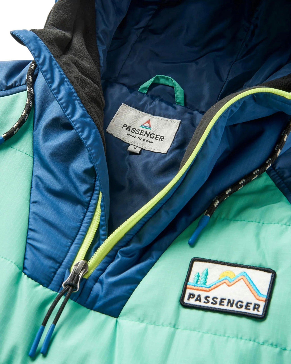 Women's Ocean Insulated 1/2 Zip Jacket - Green / Blue