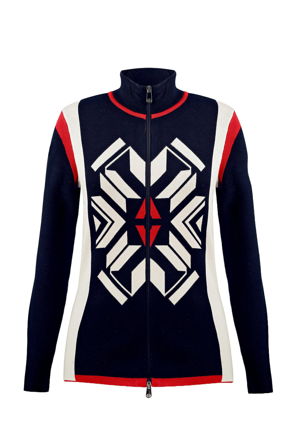 Women's Traditional Knit Sweater - Navy