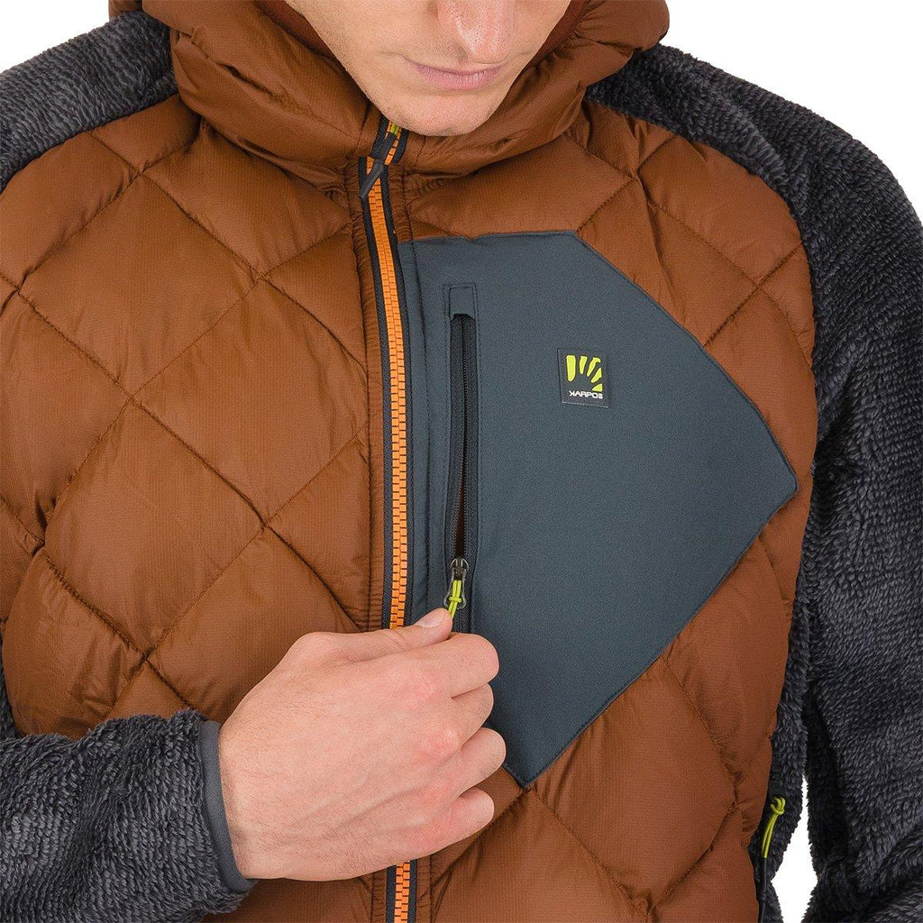 Men's Marmarole Up Jacket - Orange / Grey