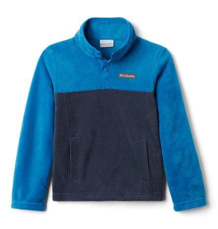 Kids' Steens Mountain 1/4 Snap Neck Fleece - Blue