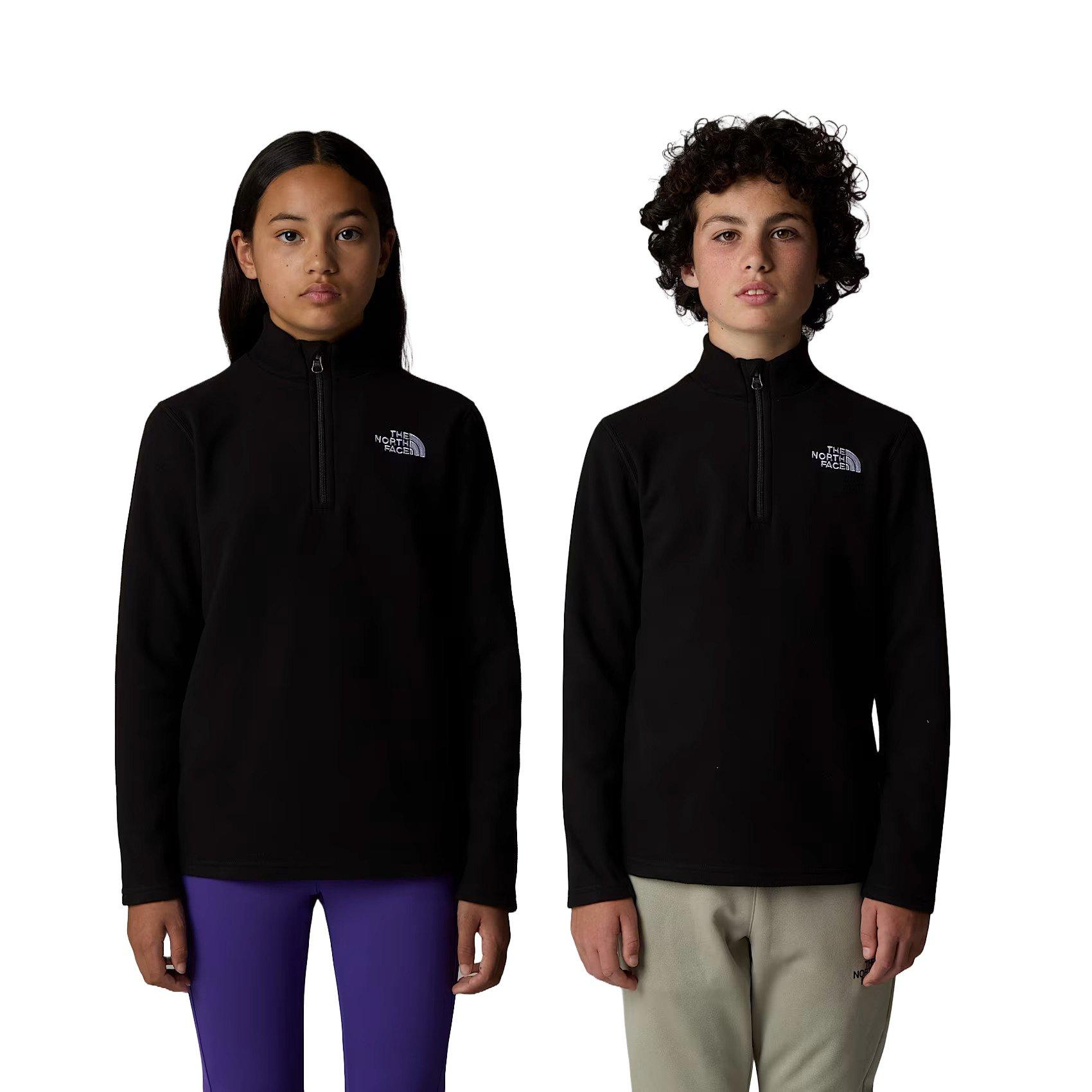 Kids' Glacier 1/4 Zip Fleece - Black