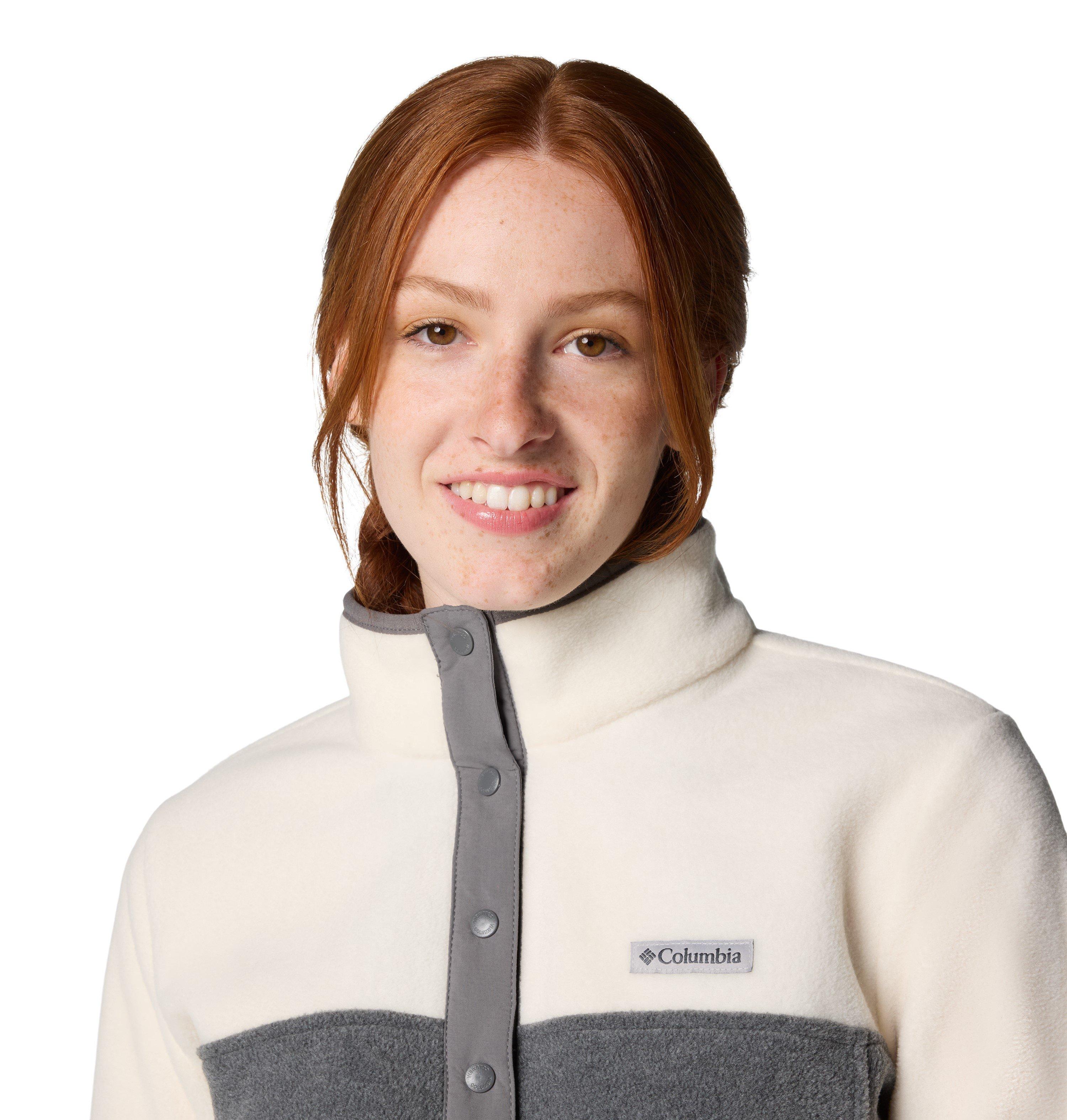 Women's Benton Springs 1/2 Snap Pullover - White / Grey