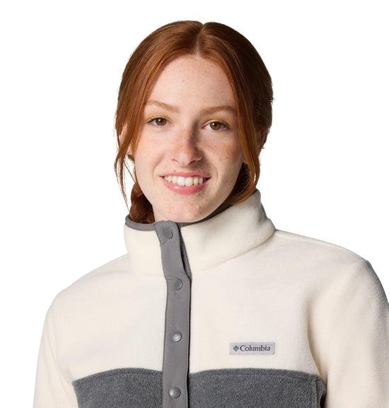 Women's Benton Springs 1/2 Snap Pullover - White / Grey