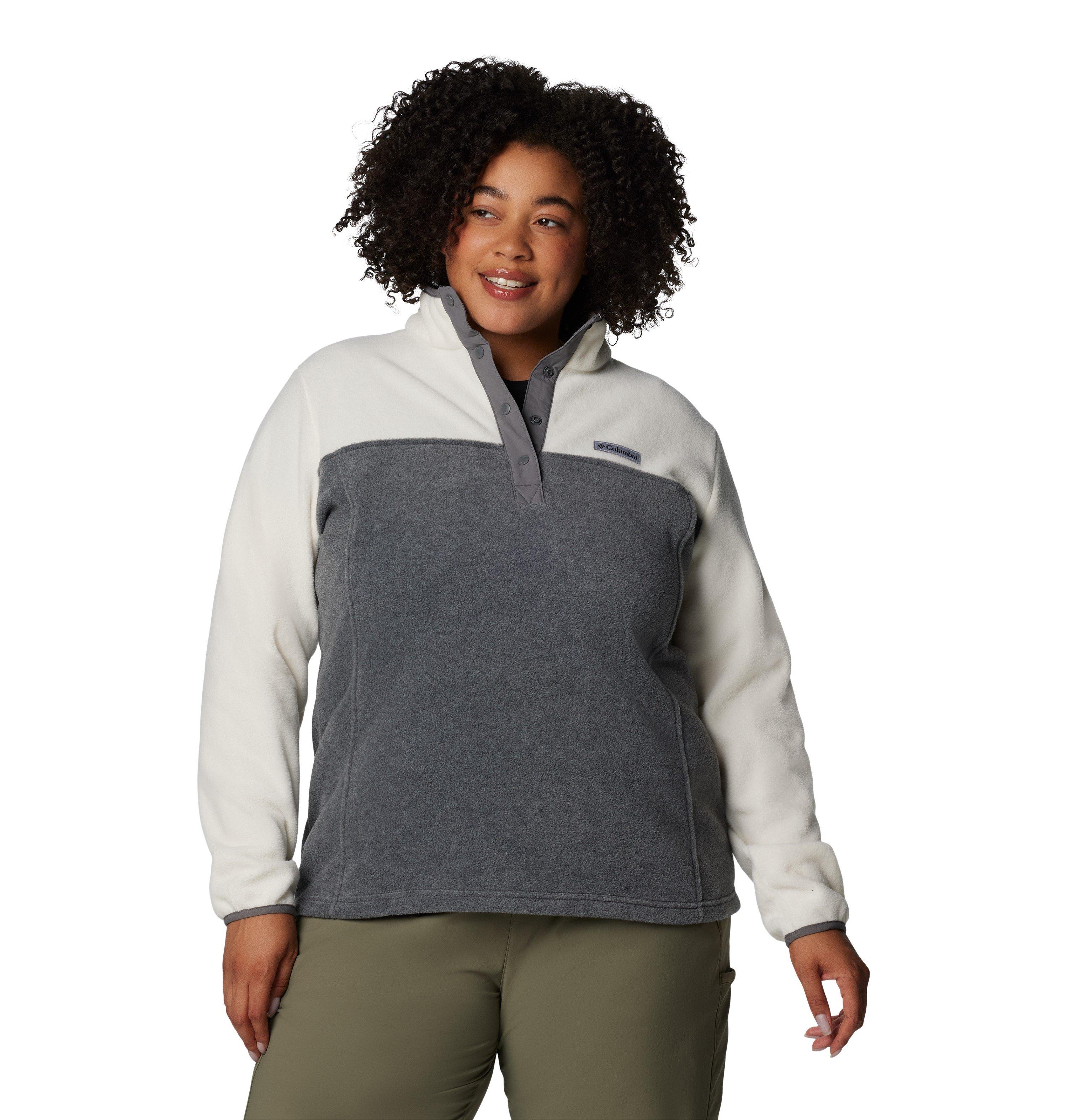 Women's Benton Springs 1/2 Snap Pullover - White / Grey