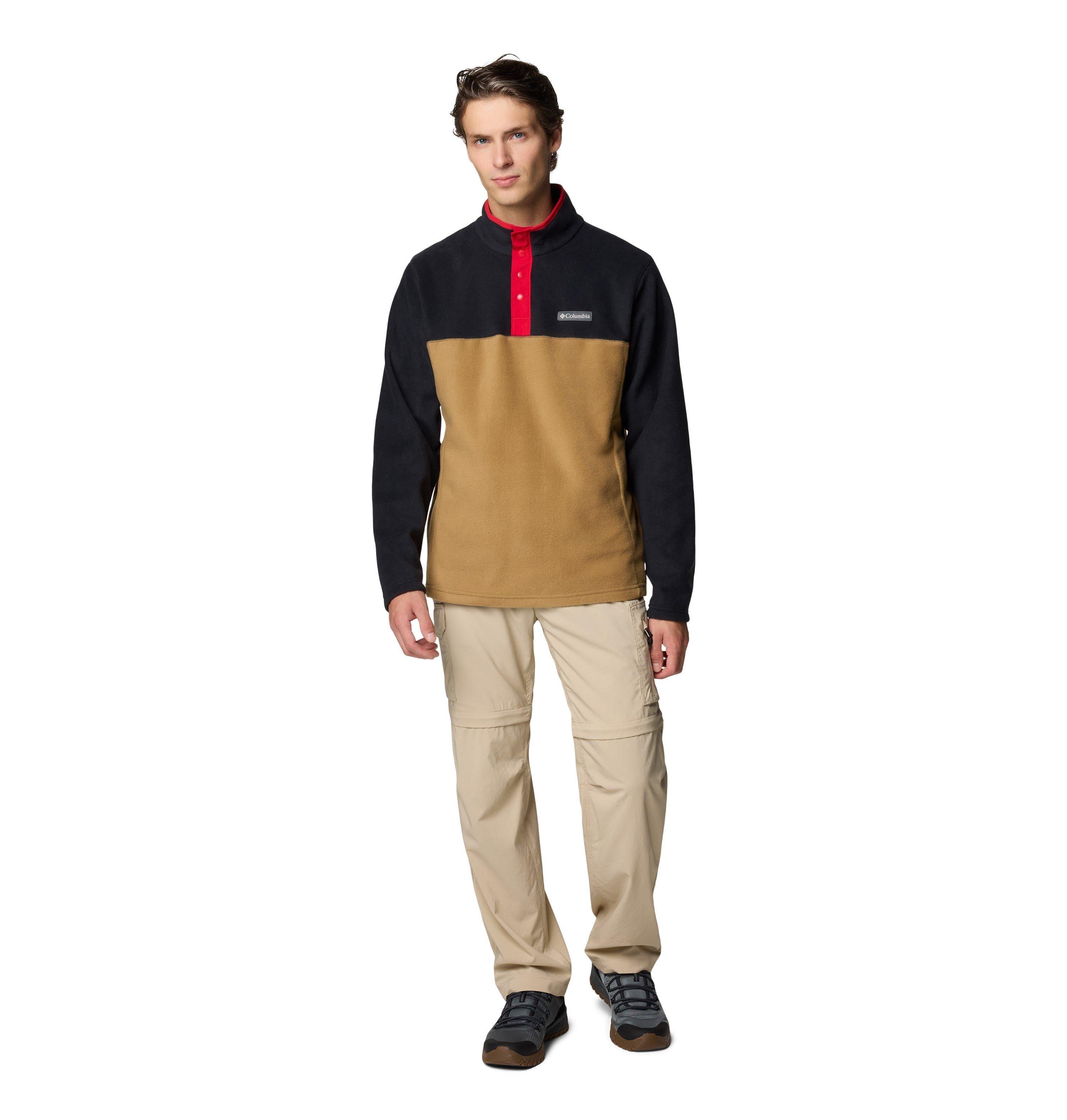Men's Steens Mountain II 1/2 Snap Fleece - Brown