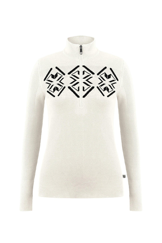 Women's Active Knit 1/4 Zip Sweater - White