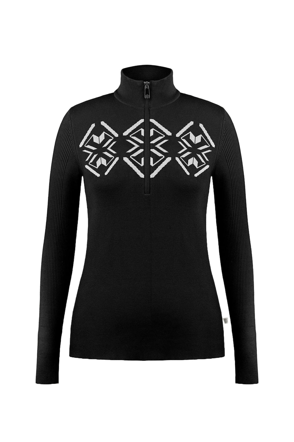 Women's Active Knit 1/4 Zip Sweater - Black