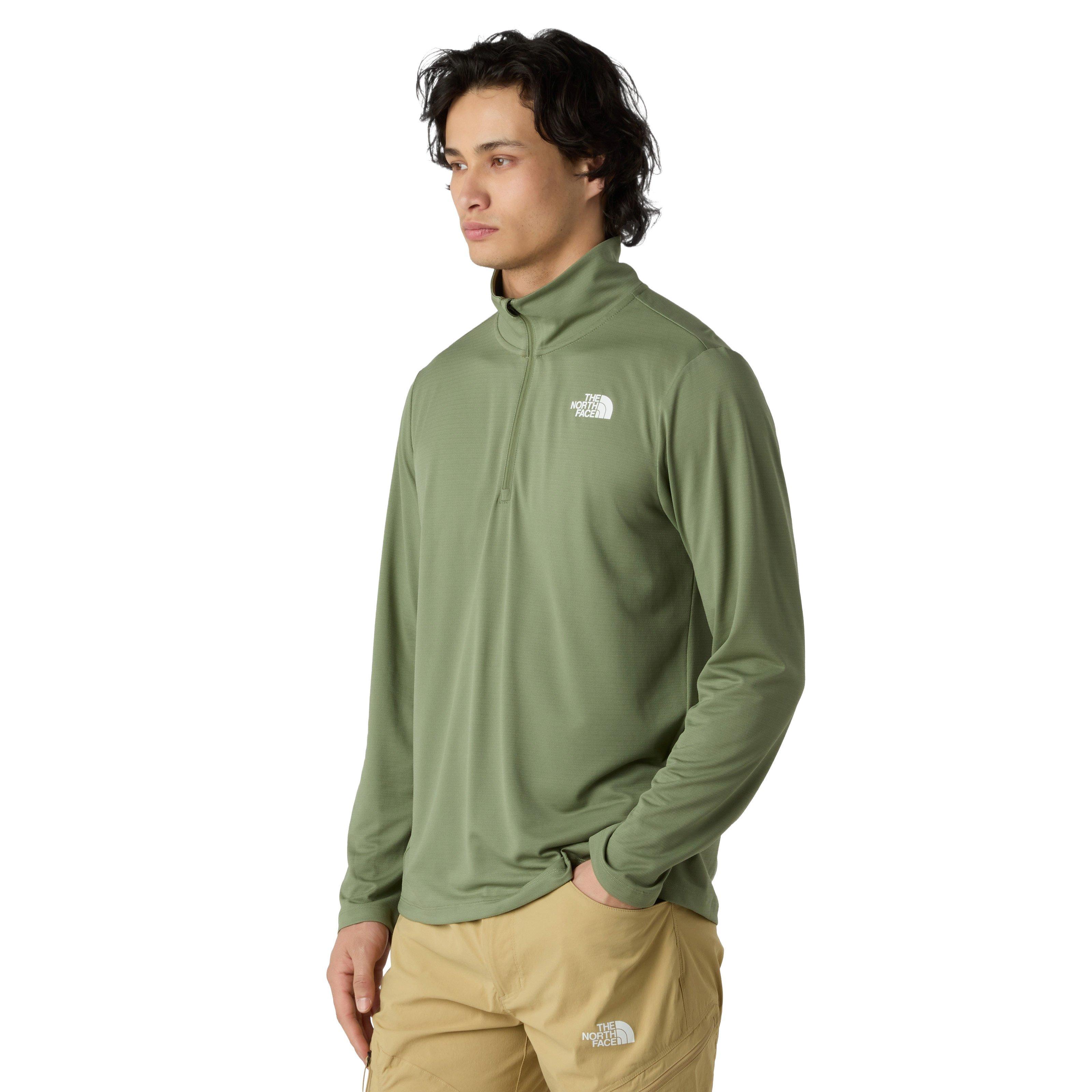 Men's 24/7 1/4 Zip Long-Sleeve T-Shirt - Green