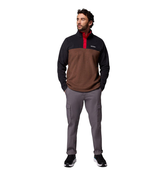 Men's Steens Mountain II 1/2 Snap Fleece - Brown