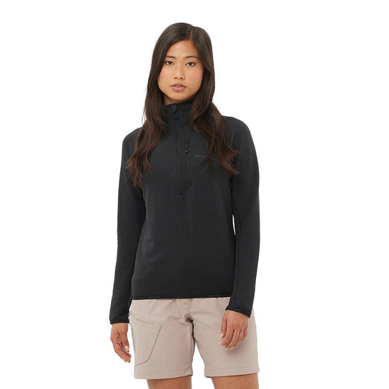 Women's Essential Lightwarm Half-Zip Fleece - Black