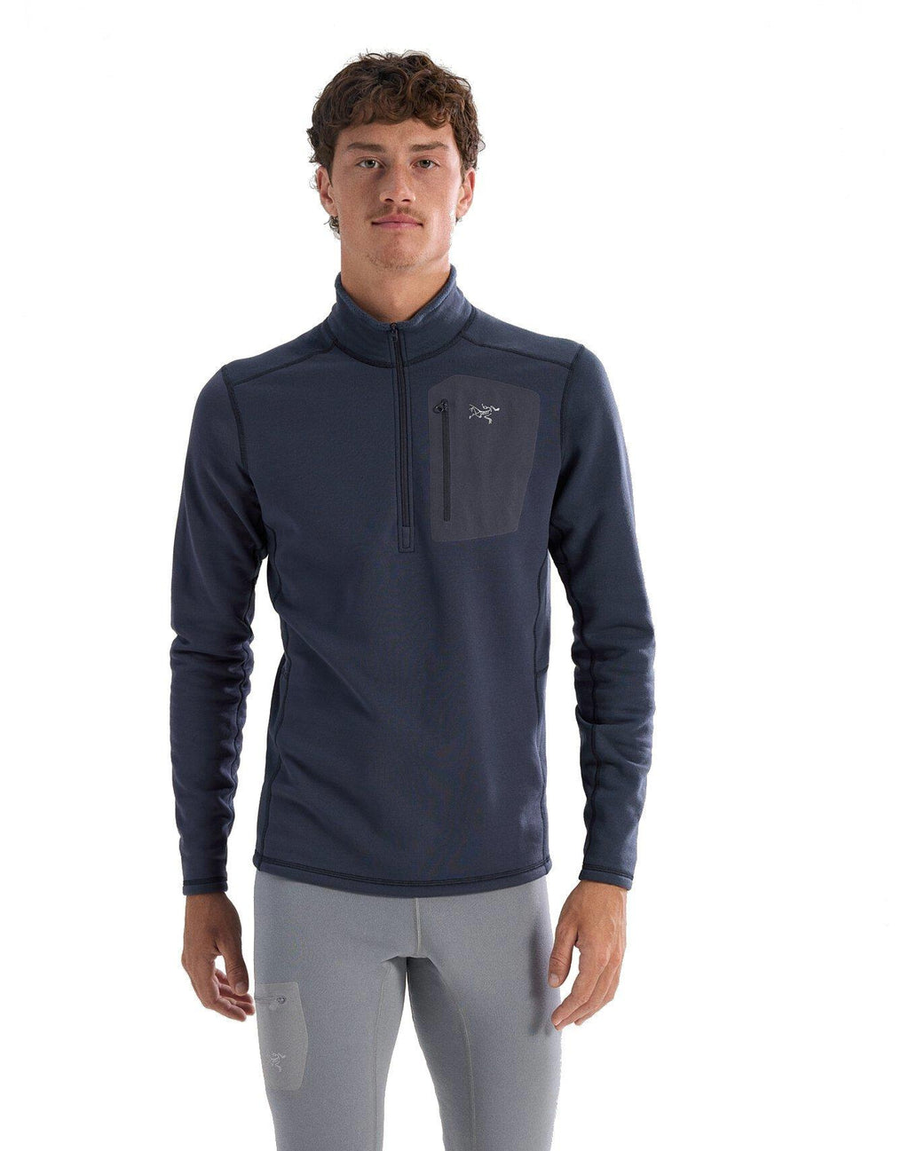 Men's RHO Heavy Weight Zip Neck - Black Sapphire