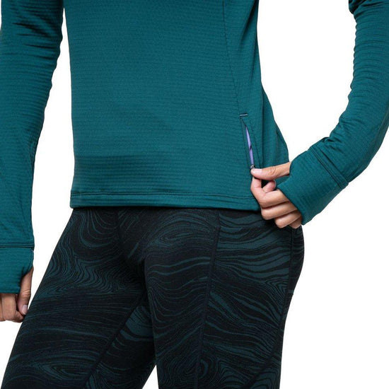 Women's Tech Winter 1/2 Zip Base Layer Top - Green
