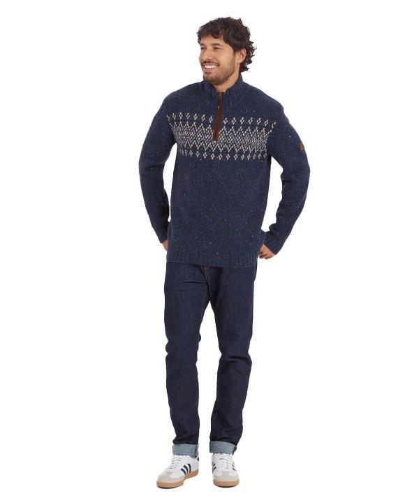 Men's Dumji 1/4 Zip - Blue