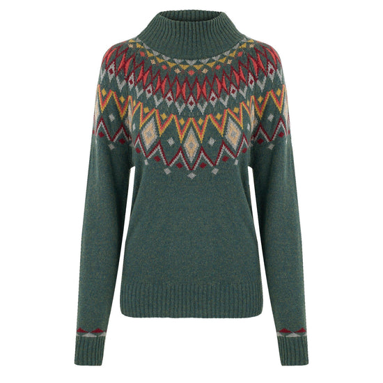 Women's Indu Mock Neck - Green