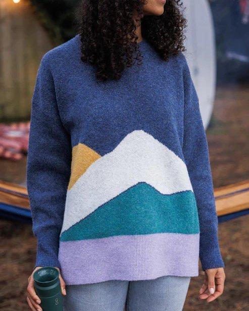 Passenger Women's Vista Knitted Jumper - Dark Denim