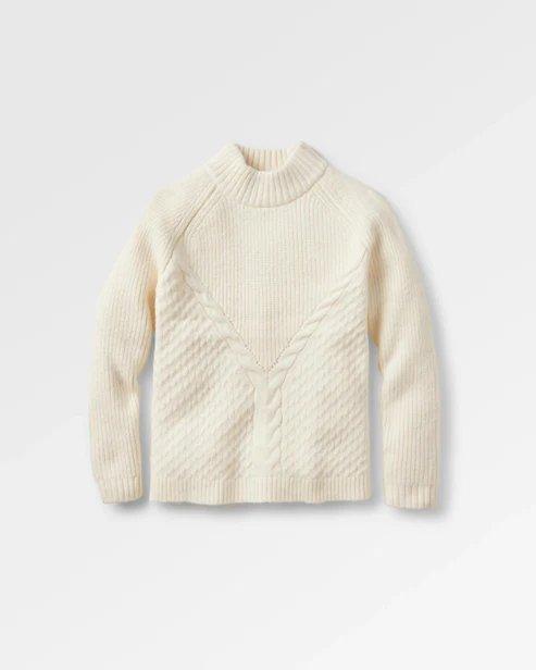 Women's Cozy Cable Knitted Jumper - Off White
