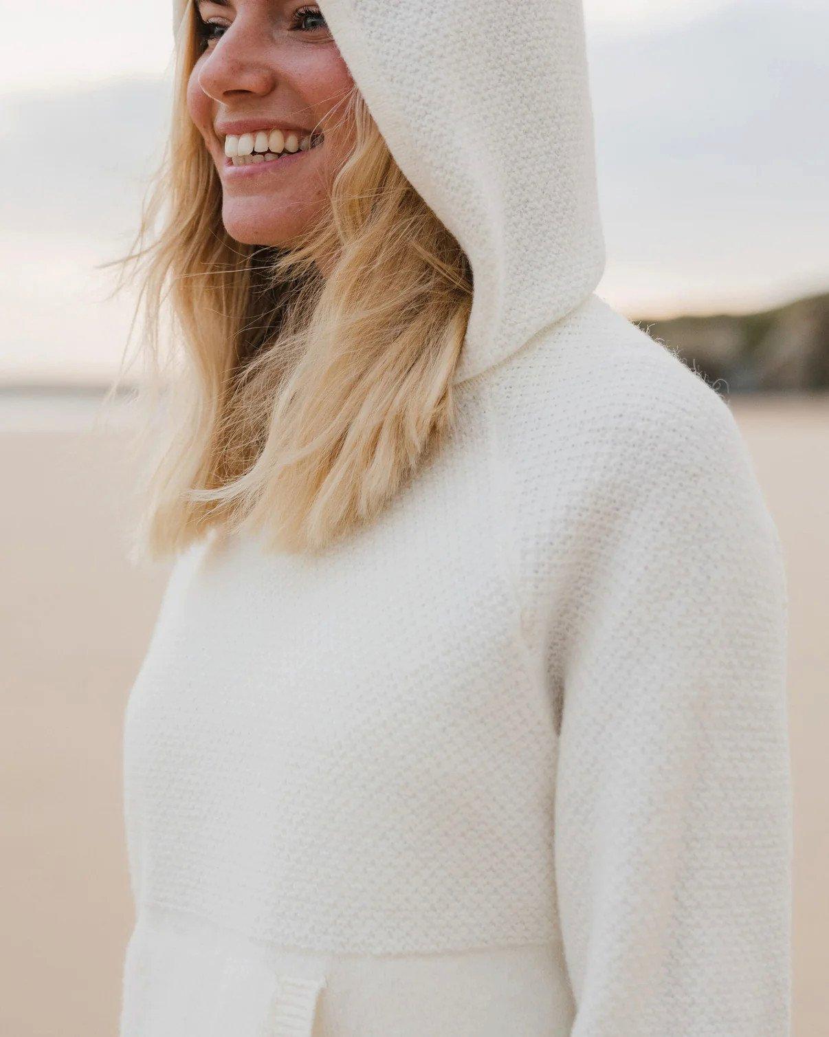 Women's Cove Knitted Hoodie - Off White