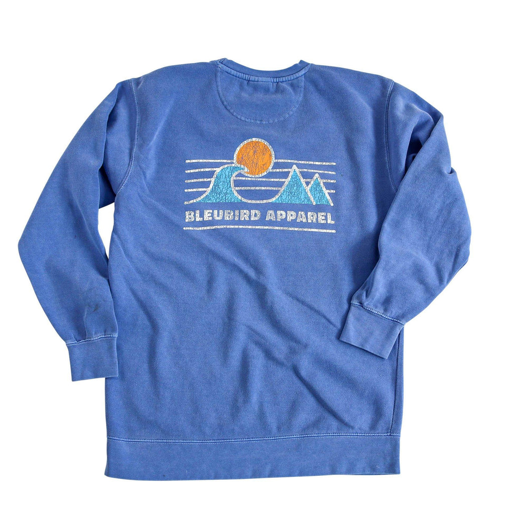 Unisex Horizon Crew Pullover - Blue